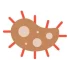icon_2_6 Immagine rappresentativa di batterio con corpo marrone chiaro e ciglia rosse, utilizzato per rappresentare Methylobacterium spp dell’autore Amonrat Rungreangfangsai tramite “Vecteezy.com”